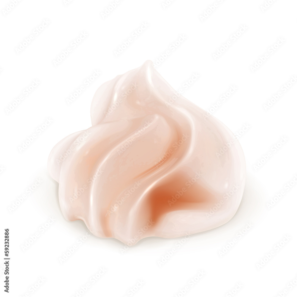 Whipped cream vector icon Whipped cream vector icon