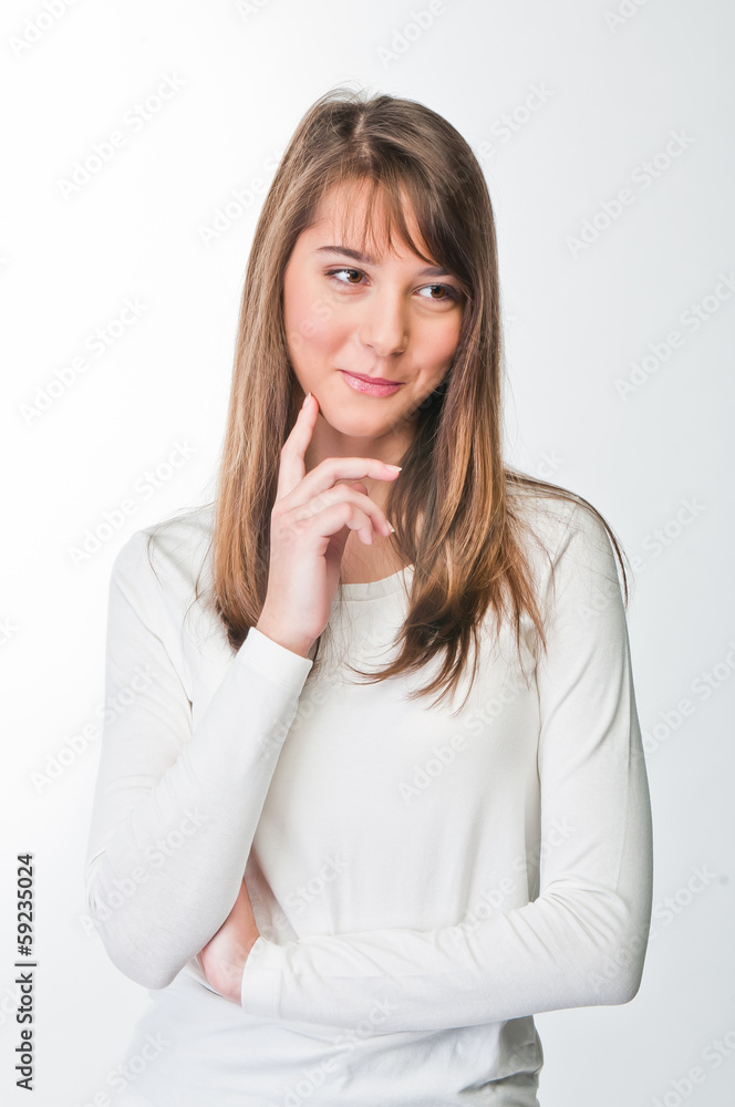 portrait of a young and beautiful woman portrait of a young and beautiful woman