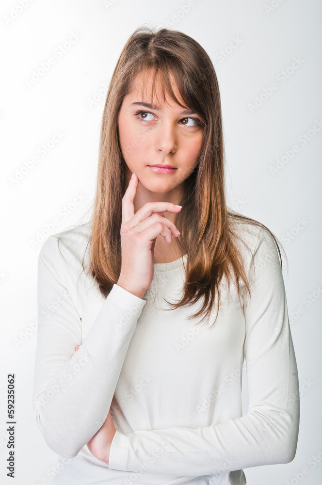 portrait of a young and beautiful woman portrait of a young and beautiful woman
