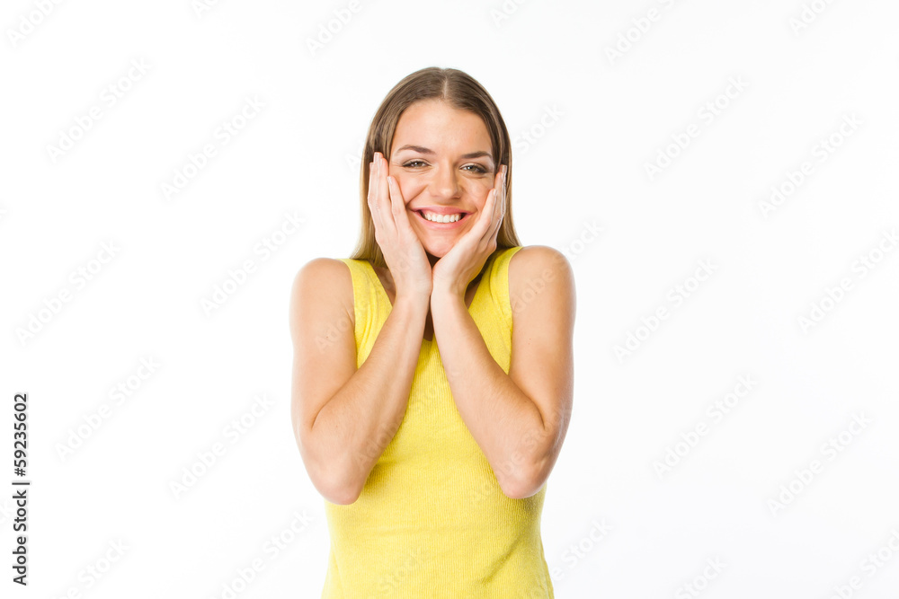 portrait of a young and beautiful woman portrait of a young and beautiful woman