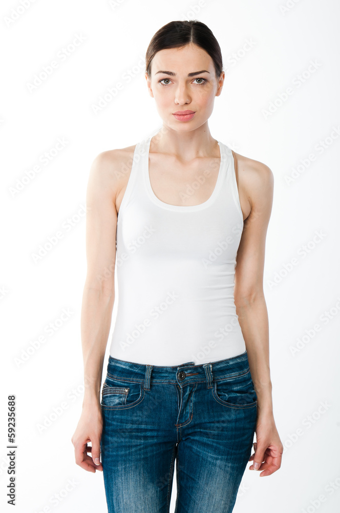 portrait of a young and beautiful woman portrait of a young and beautiful woman
