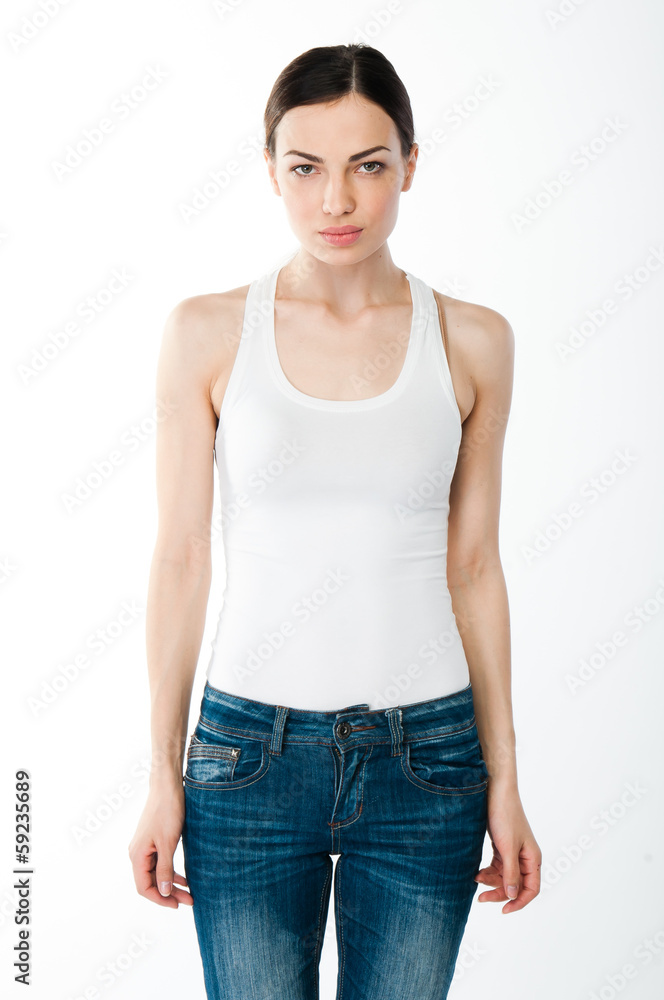 portrait of a young and beautiful woman portrait of a young and beautiful woman