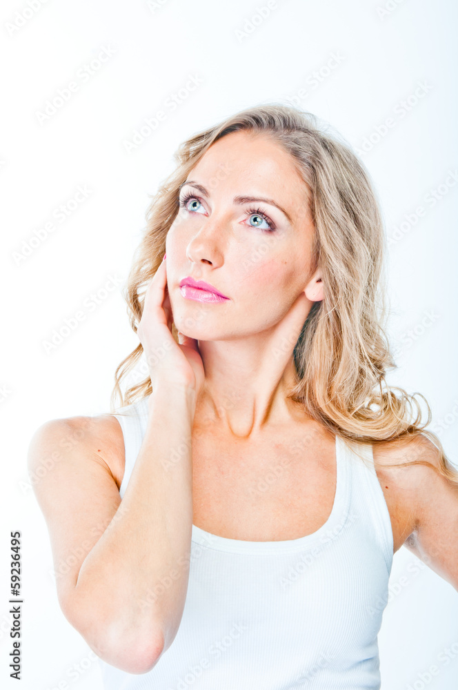 portrait of a young and beautiful woman portrait of a young and beautiful woman