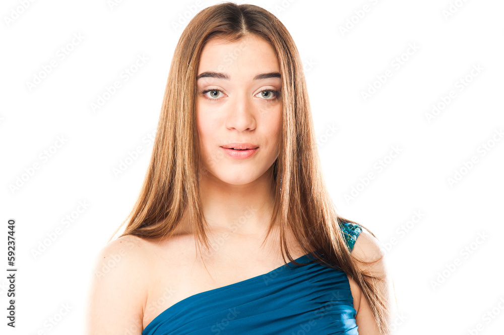 portrait of a young and beautiful woman portrait of a young and beautiful woman