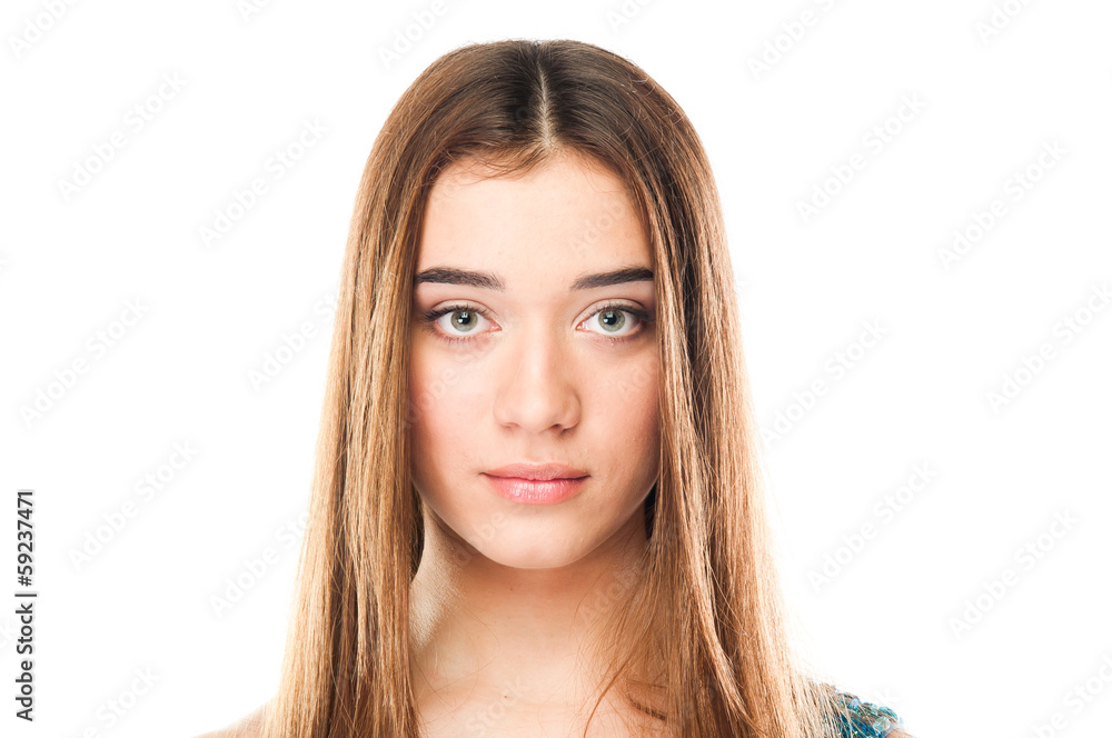 portrait of a young and beautiful woman portrait of a young and beautiful woman