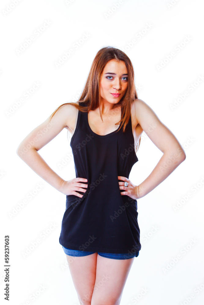 portrait of a young and beautiful woman portrait of a young and beautiful woman