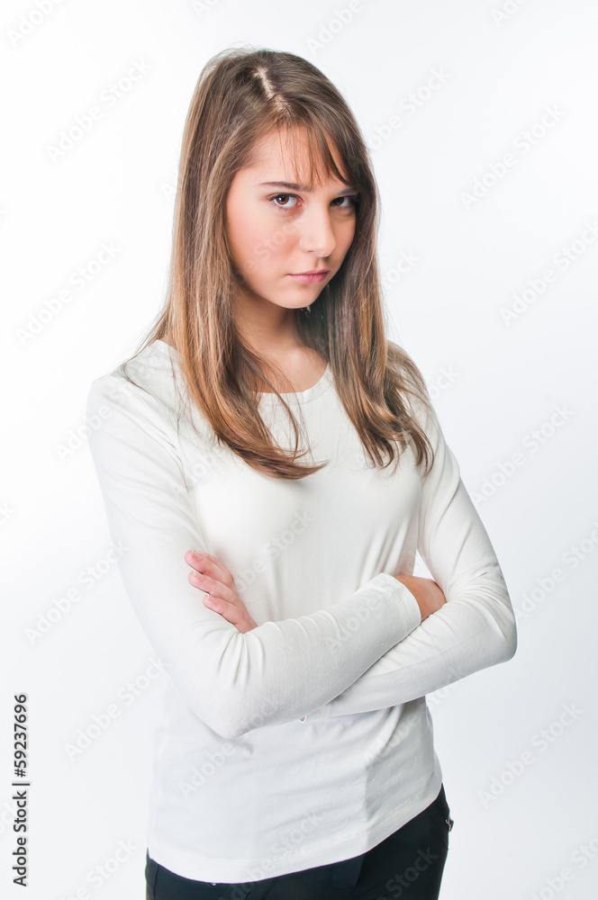 portrait of a young and beautiful woman portrait of a young and beautiful woman