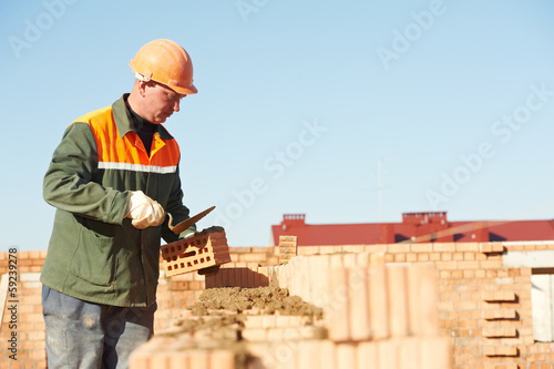 construction mason worker bricklayer