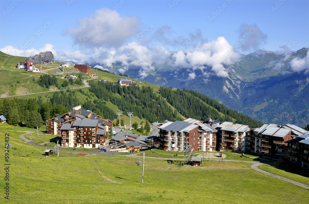 Obraz premium La Plagne in french Alps