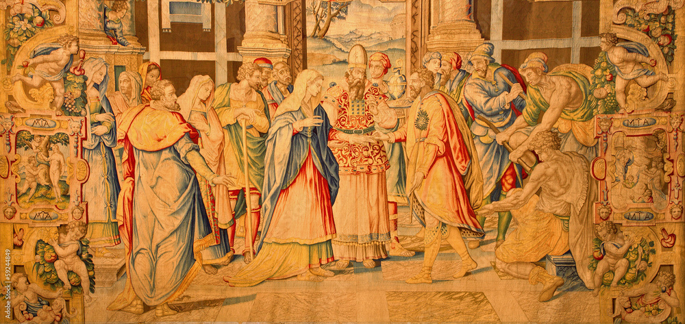 Bergamo - Wedding of VIrgin Mary and Joseph - gobelin