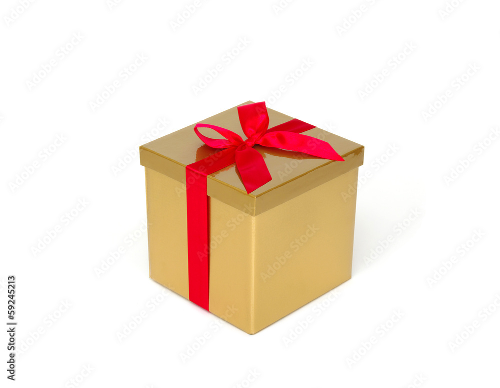 Gold gift box Gold gift box