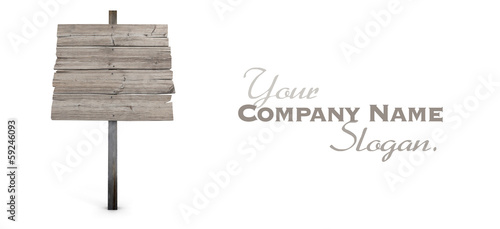 Wooden sign
