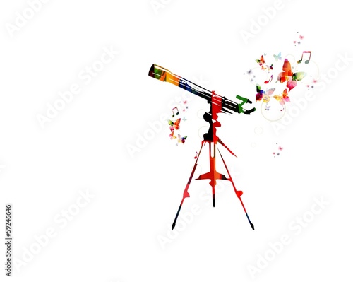 Colorful vectortelescope background