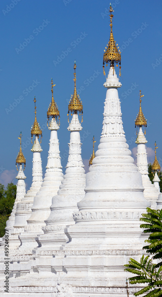 spiers of pagodas of Sanda Muni Temple