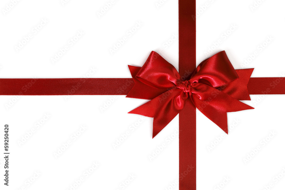 Red satin bow Red satin bow
