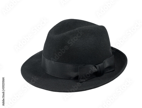 Black felt hat
