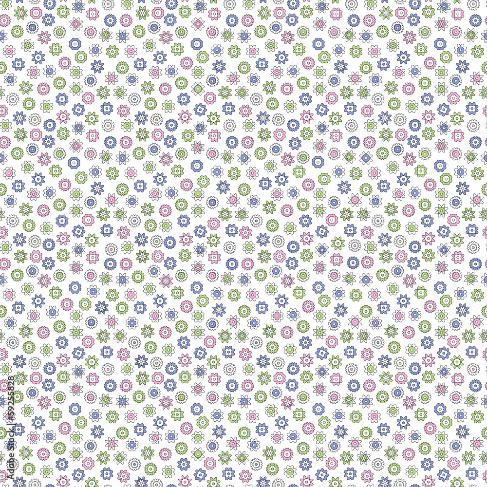 Vector seamless pattern background with small flowers Vector seamless pattern background with small flowers