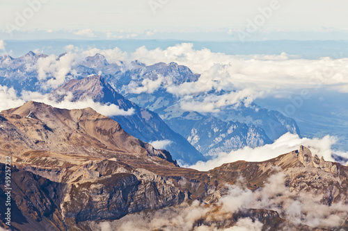 Вид на швейцарские альпы