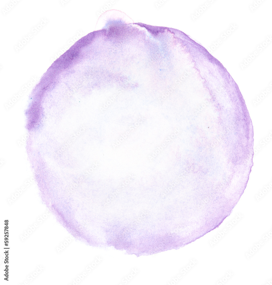 watercolor doodle circle