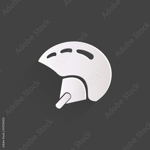 Skiing helmet icon
