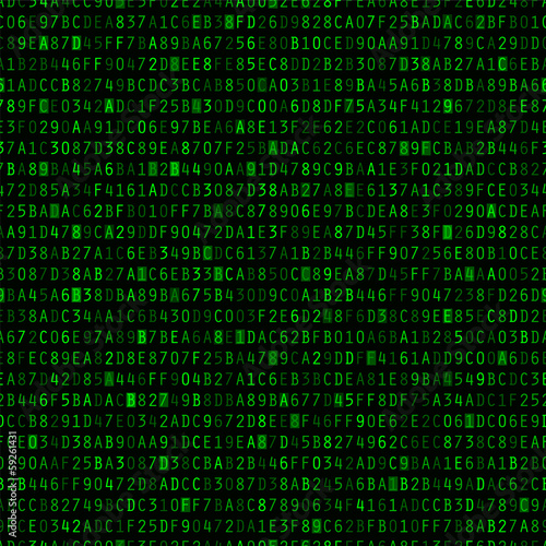 Repeating Hexadecimal Background
