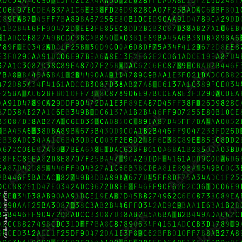 Repeating Hexadecimal Background © Eyematrix