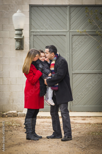 Warmly Dressed Family Lovin...
