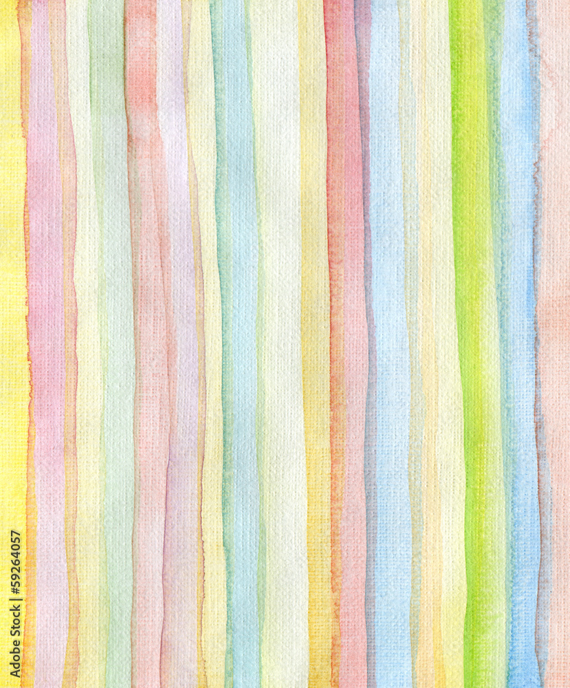 Fototapeta premium Abstract strips watercolor painted background