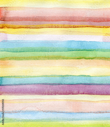 Abstract strips watercolor painted background