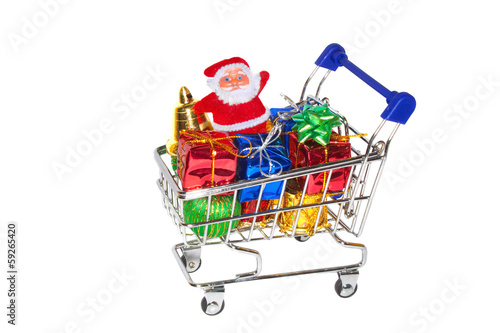 Christmas Shopping Cart © katpaws