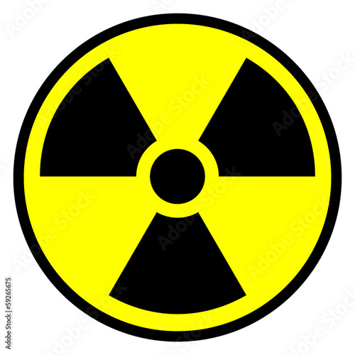 Radiation round sign