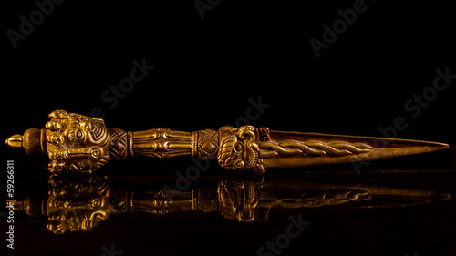 kila (Buddhism) Tibetan 3 sided ritual knife.