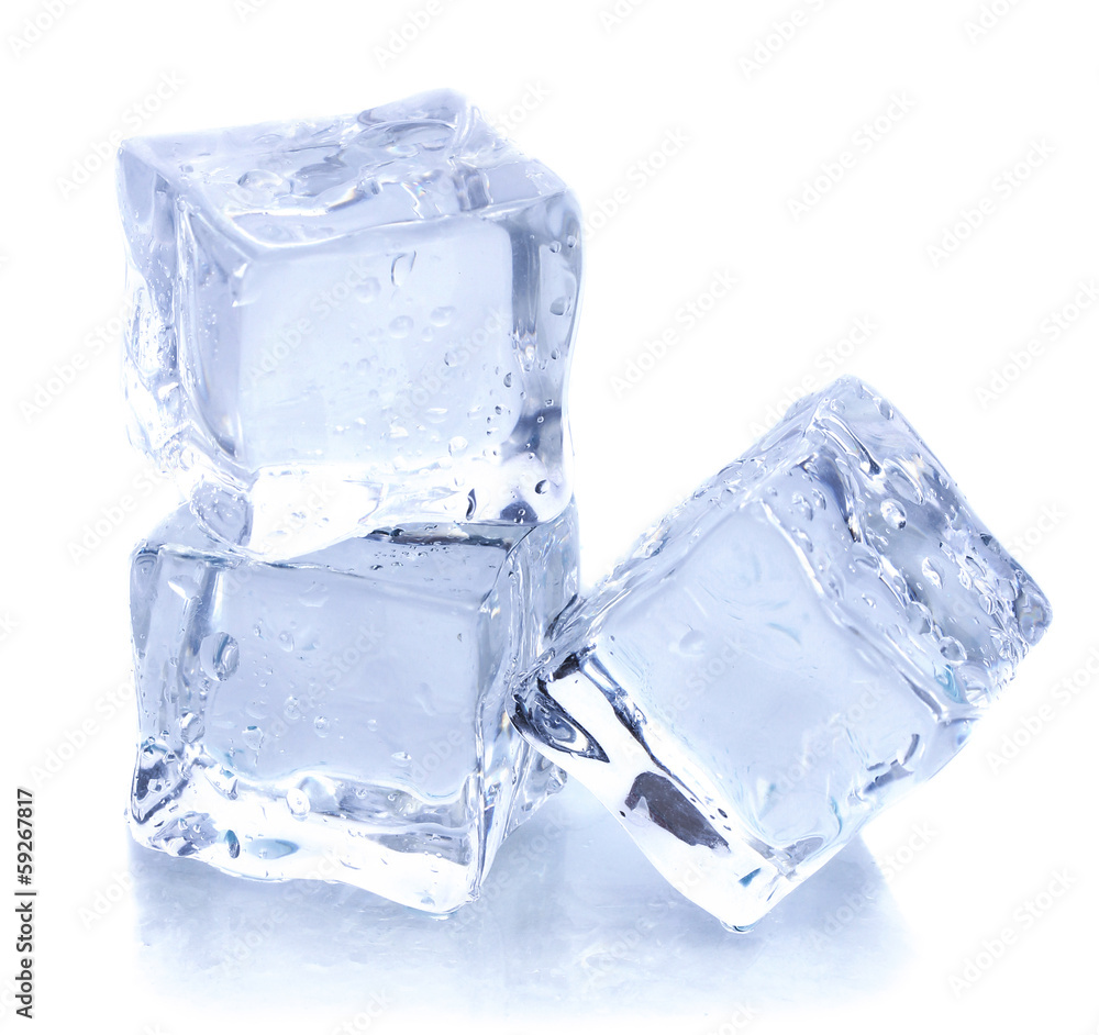 Obraz premium Ice isolated on white