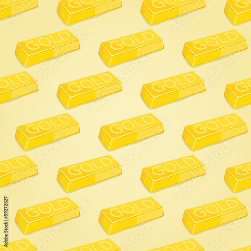 Gold Bars Seamless Pattern