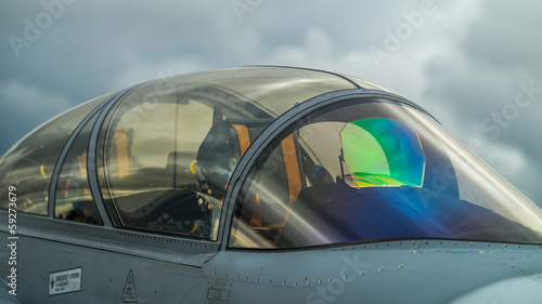 Jet fighter cockpit © Asmus Koefoed