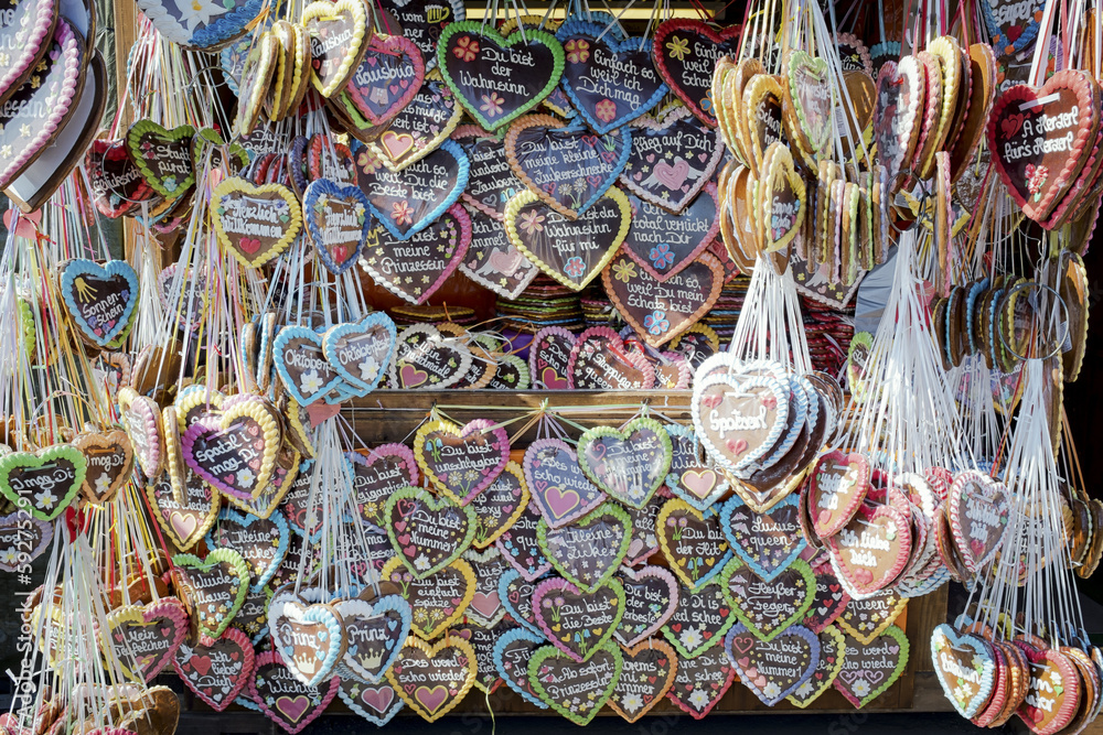 Naklejka premium gingerbread heart