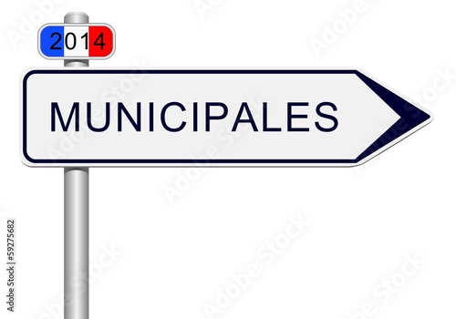 Panneau direction municipales