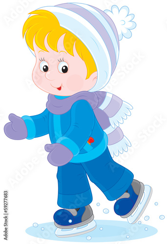 Child skating