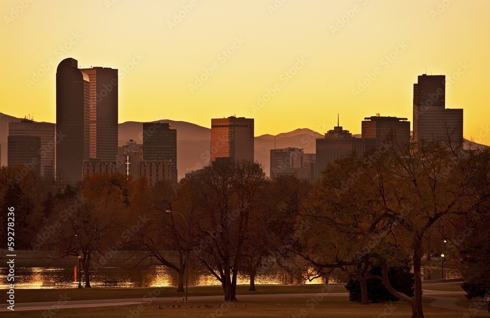 Fall Denver Sunset