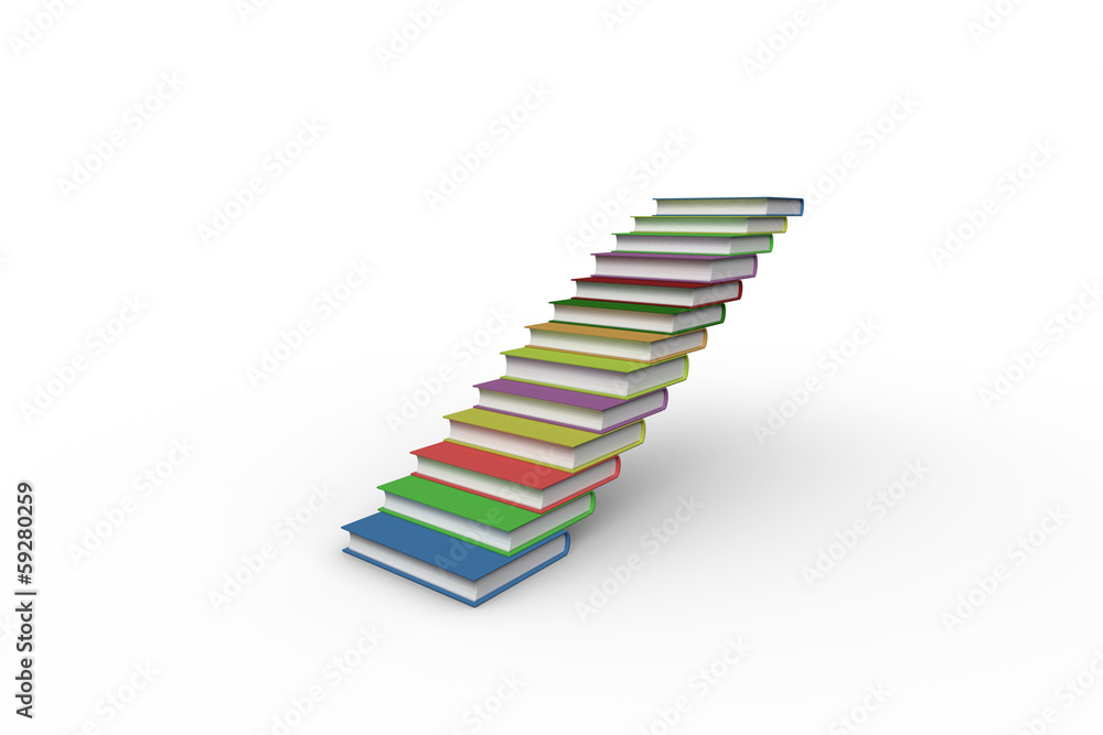 Steps made from books Steps made from books
