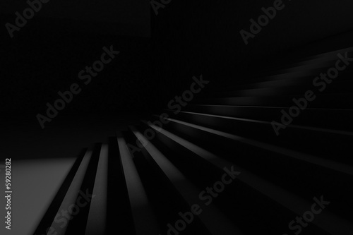 Steps in the darkness photo