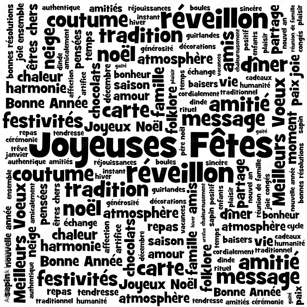 Carte Joyeuses Fetes Joyeux Noel Bonne Annee Meilleurs Voeux Stock Vector Adobe Stock