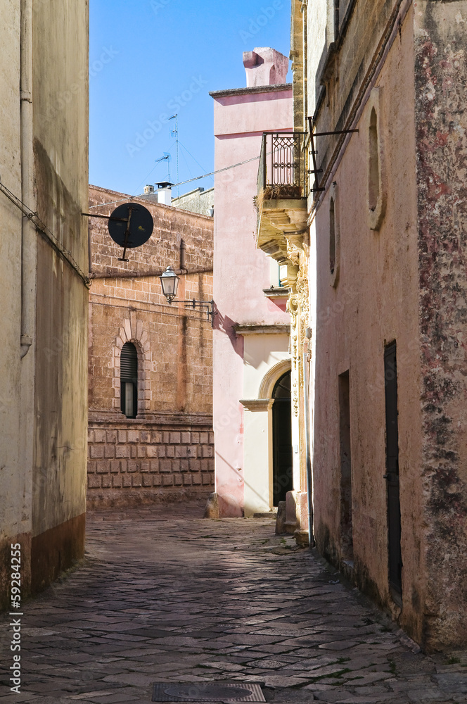 Fototapeta premium Alleyway. Alessano. Puglia. Italy.