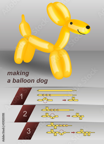 Making a balloon dog manual
