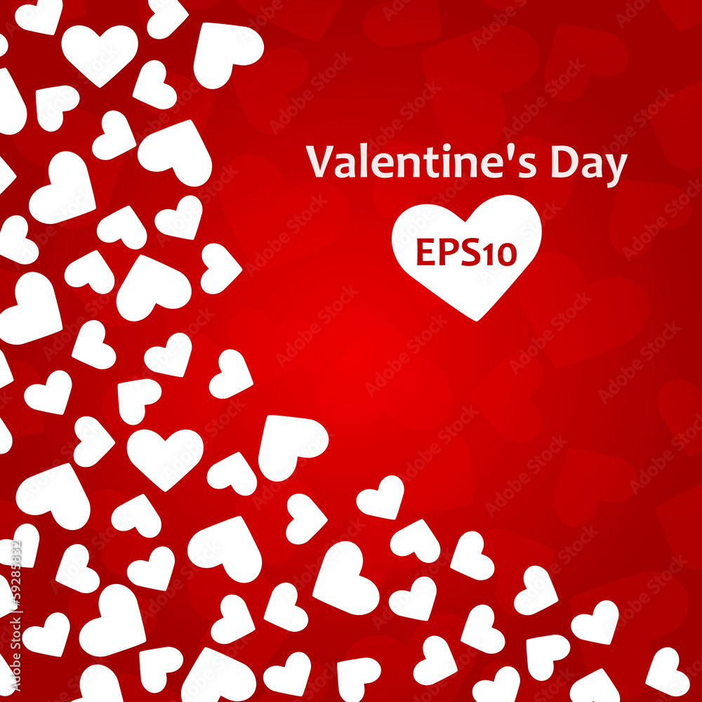 Valentines Day Background with hearts. Valentines Day Background with hearts.