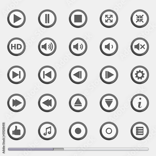 Media Player Buttons