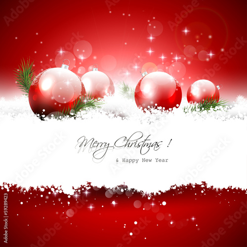 Christmas greeting card with copyspace
