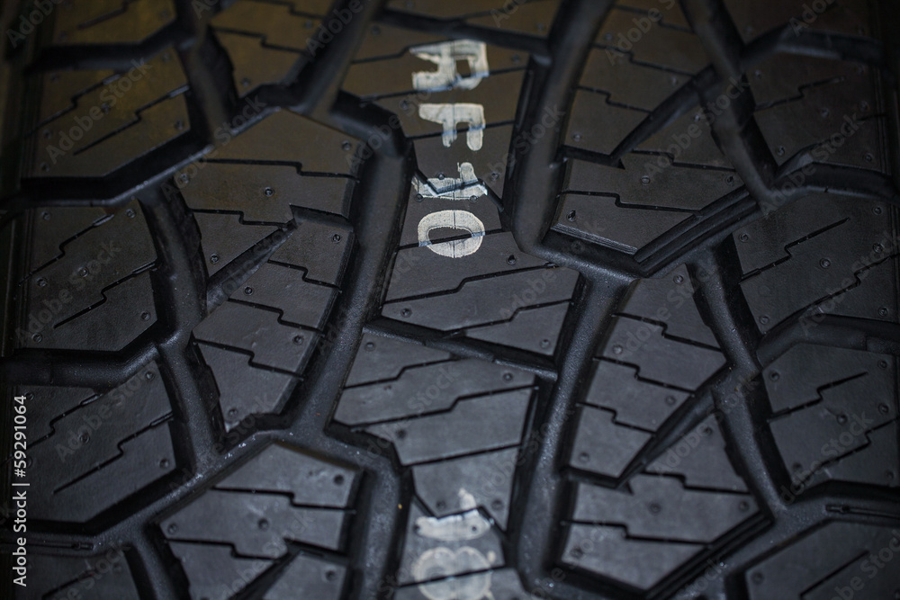 Close up of truck tire texture Close up of truck tire texture