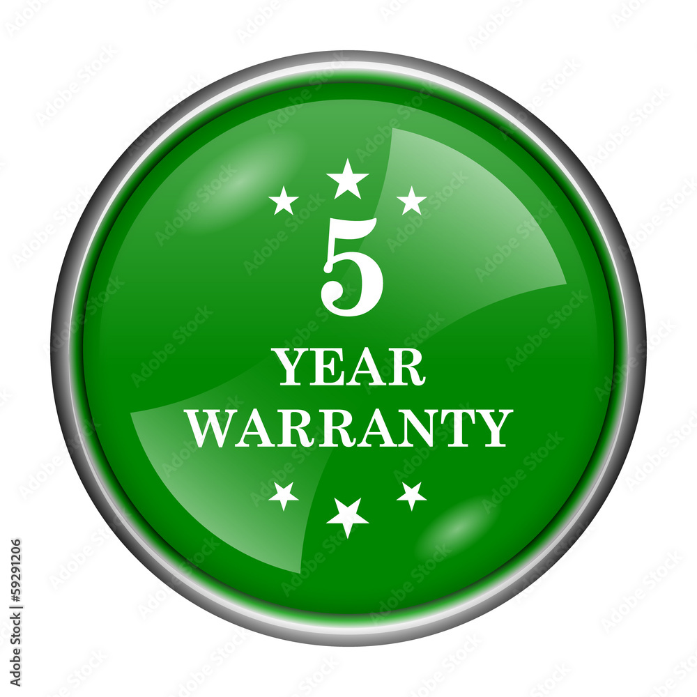 5 year warranty icon 5 year warranty icon