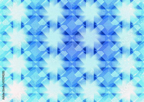 Retro halftone star pattern